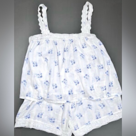 Joie Blue Floral Pajama Set - Picture 3 of 6